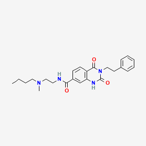 N-(2-(butyl(methyl)amino)ethyl)-2,4-dioxo-3-phenethyl-1,2,3,4-tetrahydroquinazoline-7-carboxamide