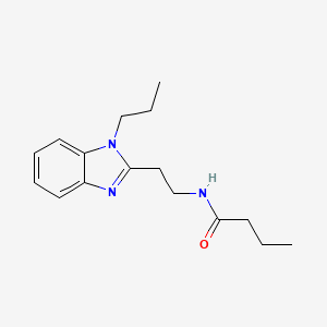 N-[2-(1-propyl-1H-benzimidazol-2-yl)ethyl]butanamide