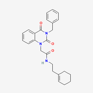 2-(3-benzyl-2,4-dioxo-3,4-dihydroquinazolin-1(2H)-yl)-N-[2-(cyclohex-1-en-1-yl)ethyl]acetamide