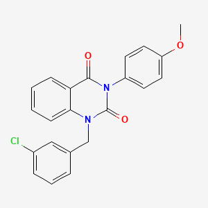 1-(3-chlorobenzyl)-3-(4-methoxyphenyl)quinazoline-2,4(1H,3H)-dione