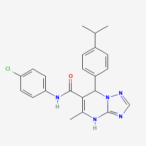 N-(4-chlorophenyl)-5-methyl-7-[4-(propan-2-yl)phenyl]-4,7-dihydro[1,2,4]triazolo[1,5-a]pyrimidine-6-carboxamide