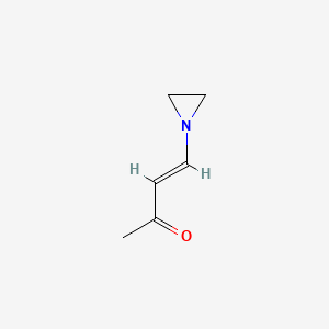 molecular formula C6H9NO B1144254 3-Buten-2-one, 4-(1-aziridinyl)- CAS No. 18277-57-1