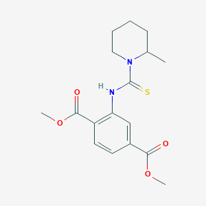 Dimethyl 2-{[(2-methylpiperidin-1-yl)carbonothioyl]amino}terephthalate