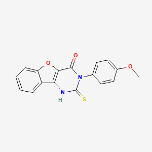 3-(4-methoxyphenyl)-2-sulfanylidene-1H-[1]benzofuro[3,2-d]pyrimidin-4-one