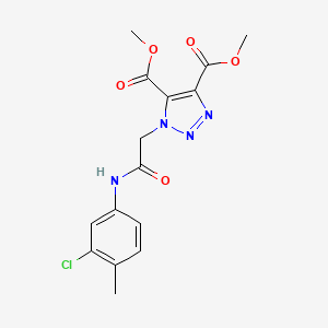 dimethyl 1-{2-[(3-chloro-4-methylphenyl)amino]-2-oxoethyl}-1H-1,2,3-triazole-4,5-dicarboxylate