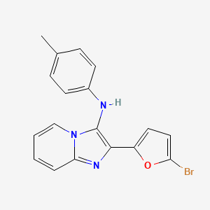 2-(5-bromofuran-2-yl)-N-(4-methylphenyl)imidazo[1,2-a]pyridin-3-amine