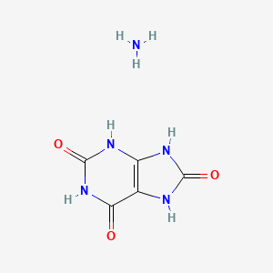 B1144264 1H-Purine-2,6,8(3H)-trione, 7,9-dihydro-, monoammonium salt CAS No. 18276-11-4