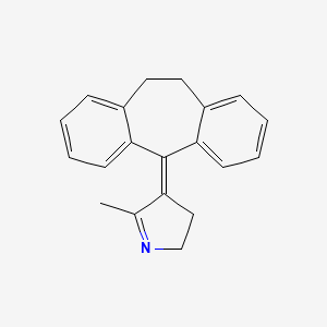 molecular formula C20H19N B1144266 3-(10,11-Dihydro-5H-dibenzo[a,d]cyclohepten-5-ylidene)-2-methyl-1-pyrroline CAS No. 16378-14-6