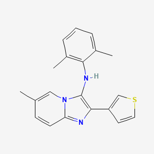 N-(2,6-dimethylphenyl)-6-methyl-2-(thiophen-3-yl)imidazo[1,2-a]pyridin-3-amine