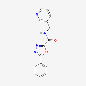 5-phenyl-N-(pyridin-3-ylmethyl)-1,3,4-oxadiazole-2-carboxamide