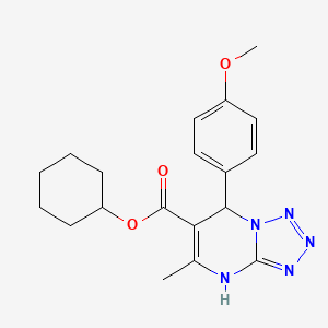 Cyclohexyl 7-(4-methoxyphenyl)-5-methyl-4,7-dihydrotetrazolo[1,5-a]pyrimidine-6-carboxylate