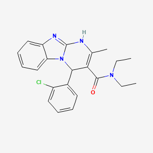 4-(2-chlorophenyl)-N,N-diethyl-2-methyl-1,4-dihydropyrimido[1,2-a]benzimidazole-3-carboxamide