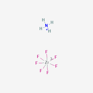 molecular formula F7H12N3Zr B1144281 Triammonium heptafluorozirconate(3-) CAS No. 17250-81-6