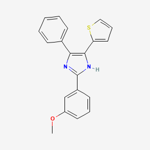 2-(3-methoxyphenyl)-5-phenyl-4-(thiophen-2-yl)-1H-imidazole