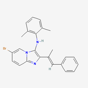 6-bromo-N-(2,6-dimethylphenyl)-2-[(1E)-1-phenylprop-1-en-2-yl]imidazo[1,2-a]pyridin-3-amine