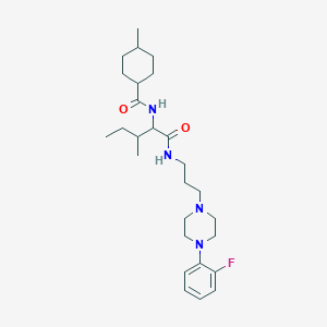 N-{3-[4-(2-fluorophenyl)piperazin-1-yl]propyl}-N~2~-[(4-methylcyclohexyl)carbonyl]isoleucinamide