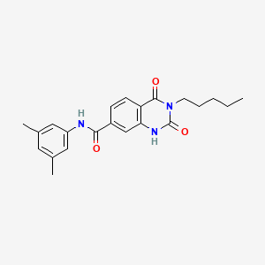 N-(3,5-dimethylphenyl)-2,4-dioxo-3-pentyl-1,2,3,4-tetrahydroquinazoline-7-carboxamide