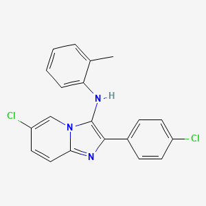 6-chloro-2-(4-chlorophenyl)-N-(2-methylphenyl)imidazo[1,2-a]pyridin-3-amine