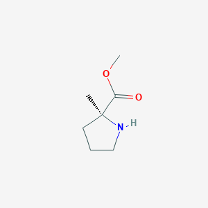 molecular formula C7H13NO2 B011443 (S)-甲基 2-甲基吡咯烷-2-羧酸酯 CAS No. 109837-32-3