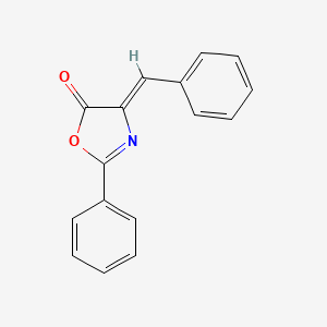 molecular formula C16H11NO2 B1144300 5(4H)-恶唑酮，2-苯基-4-(苯亚甲基)- CAS No. 17606-70-1