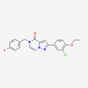 2-(3-chloro-4-ethoxyphenyl)-5-(4-fluorobenzyl)pyrazolo[1,5-a]pyrazin-4(5H)-one