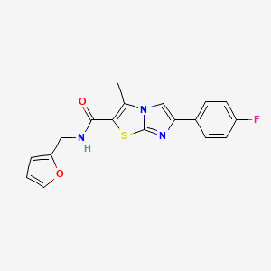 6-(4-fluorophenyl)-N-(furan-2-ylmethyl)-3-methylimidazo[2,1-b]thiazole-2-carboxamide