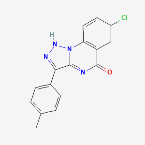 7-chloro-3-(p-tolyl)-[1,2,3]triazolo[1,5-a]quinazolin-5(4H)-one