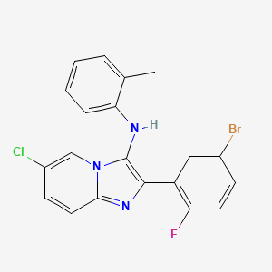 2-(5-bromo-2-fluorophenyl)-6-chloro-N-(2-methylphenyl)imidazo[1,2-a]pyridin-3-amine