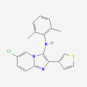 6-chloro-N-(2,6-dimethylphenyl)-2-(thiophen-3-yl)imidazo[1,2-a]pyridin-3-amine