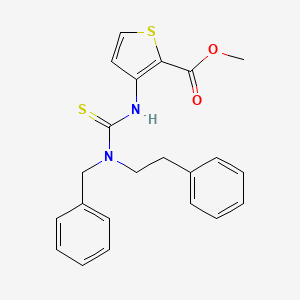 Methyl 3-{[benzyl(2-phenylethyl)carbamothioyl]amino}thiophene-2-carboxylate