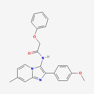 N-[2-(4-methoxyphenyl)-7-methylimidazo[1,2-a]pyridin-3-yl]-2-phenoxyacetamide