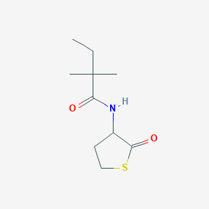 2,2-dimethyl-N-(2-oxotetrahydrothiophen-3-yl)butanamide