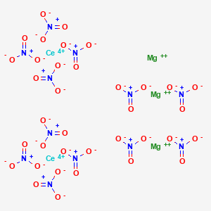 molecular formula Ce2Mg3N12O36+2 B1144329 Dicerium trimagnesium dodecanitrate CAS No. 15276-91-2