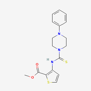 Methyl 3-{[(4-phenylpiperazin-1-yl)carbonothioyl]amino}thiophene-2-carboxylate