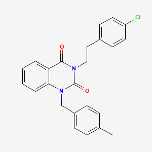 3-[2-(4-Chlorophenyl)ethyl]-1-[(4-methylphenyl)methyl]-2,4(1H,3H)-quinazolinedione