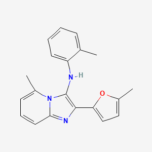 5-methyl-2-(5-methylfuran-2-yl)-N-(2-methylphenyl)imidazo[1,2-a]pyridin-3-amine