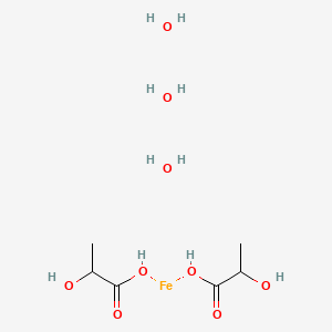 molecular formula C6H16FeO9 B1144337 Iron(II) lactate trihydrate CAS No. 17263-22-8