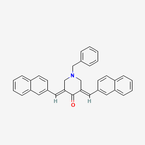 (3E,5E)-1-benzyl-3,5-bis(2-naphthylmethylene)-4-piperidinone