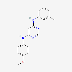 N-(4-methoxyphenyl)-N'-(3-methylphenyl)pyrimidine-4,6-diamine