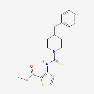 Methyl 3-{[(4-benzylpiperidin-1-yl)carbonothioyl]amino}thiophene-2-carboxylate