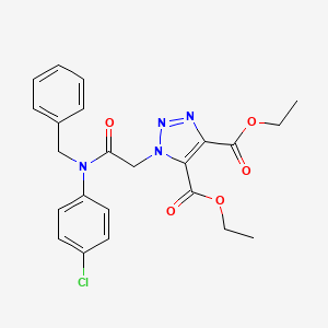 diethyl 1-{2-[benzyl(4-chlorophenyl)amino]-2-oxoethyl}-1H-1,2,3-triazole-4,5-dicarboxylate