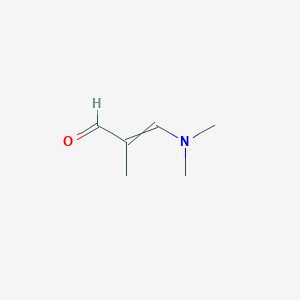 molecular formula C6H11NO B1144346 3-Dimethylamino-2-methyl-2-propenal CAS No. 19125-76-9