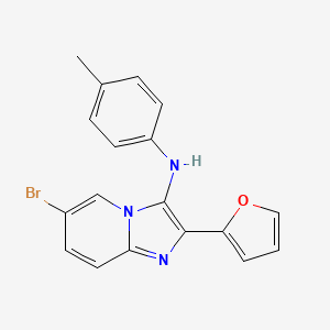 6-bromo-2-(furan-2-yl)-N-(4-methylphenyl)imidazo[1,2-a]pyridin-3-amine