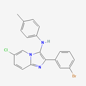 2-(3-bromophenyl)-6-chloro-N-(4-methylphenyl)imidazo[1,2-a]pyridin-3-amine