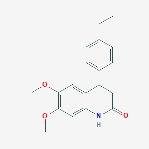 4-(4-ethylphenyl)-6,7-dimethoxy-3,4-dihydroquinolin-2(1H)-one