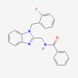 N-{[1-(2-fluorobenzyl)-1H-benzimidazol-2-yl]methyl}benzamide