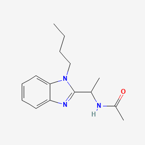 N-[1-(1-butyl-1H-benzimidazol-2-yl)ethyl]acetamide