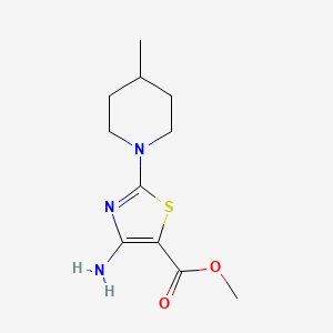 Methyl 4-amino-2-(4-methylpiperidin-1-yl)-1,3-thiazole-5-carboxylate