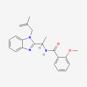 2-methoxy-N-{1-[1-(2-methylprop-2-en-1-yl)-1H-benzimidazol-2-yl]ethyl}benzamide