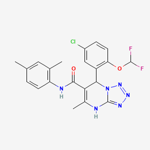 7-[5-chloro-2-(difluoromethoxy)phenyl]-N-(2,4-dimethylphenyl)-5-methyl-4,7-dihydrotetrazolo[1,5-a]pyrimidine-6-carboxamide